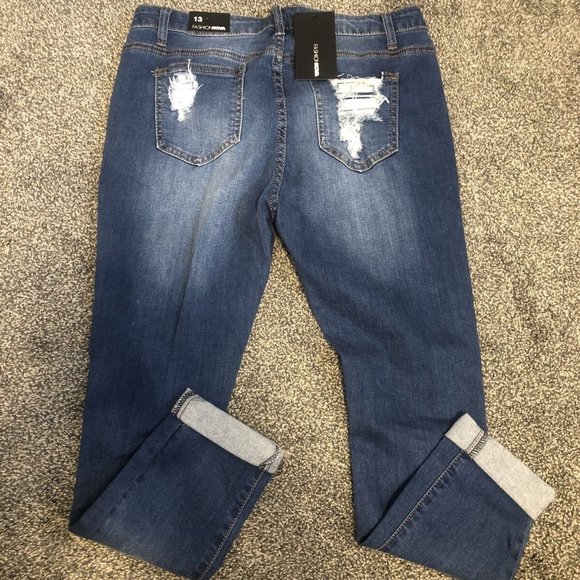 Fashion Nova Women’s Diggin For Gold Dark Denim - US Size 13 - Picture 2 of 2